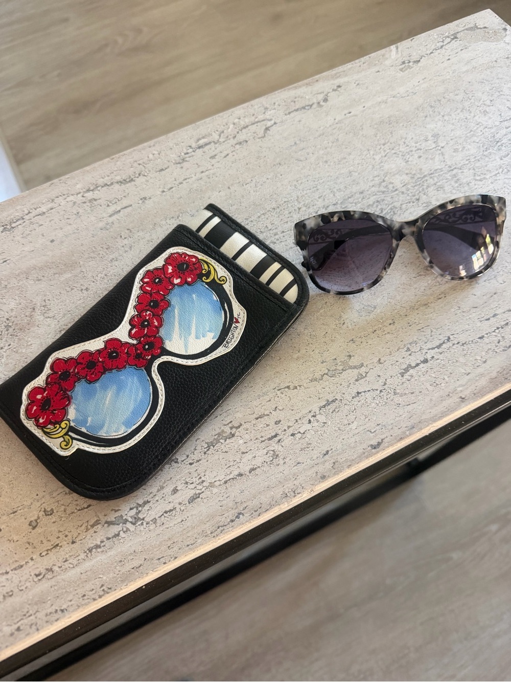Brighton Brighton Gray Tortoise Cat-Eye Sunglasses